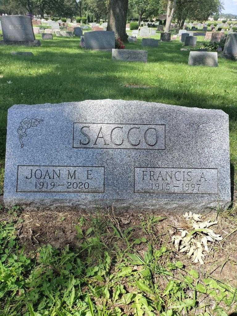 Francis A. Sacco's grave. Photo 1
