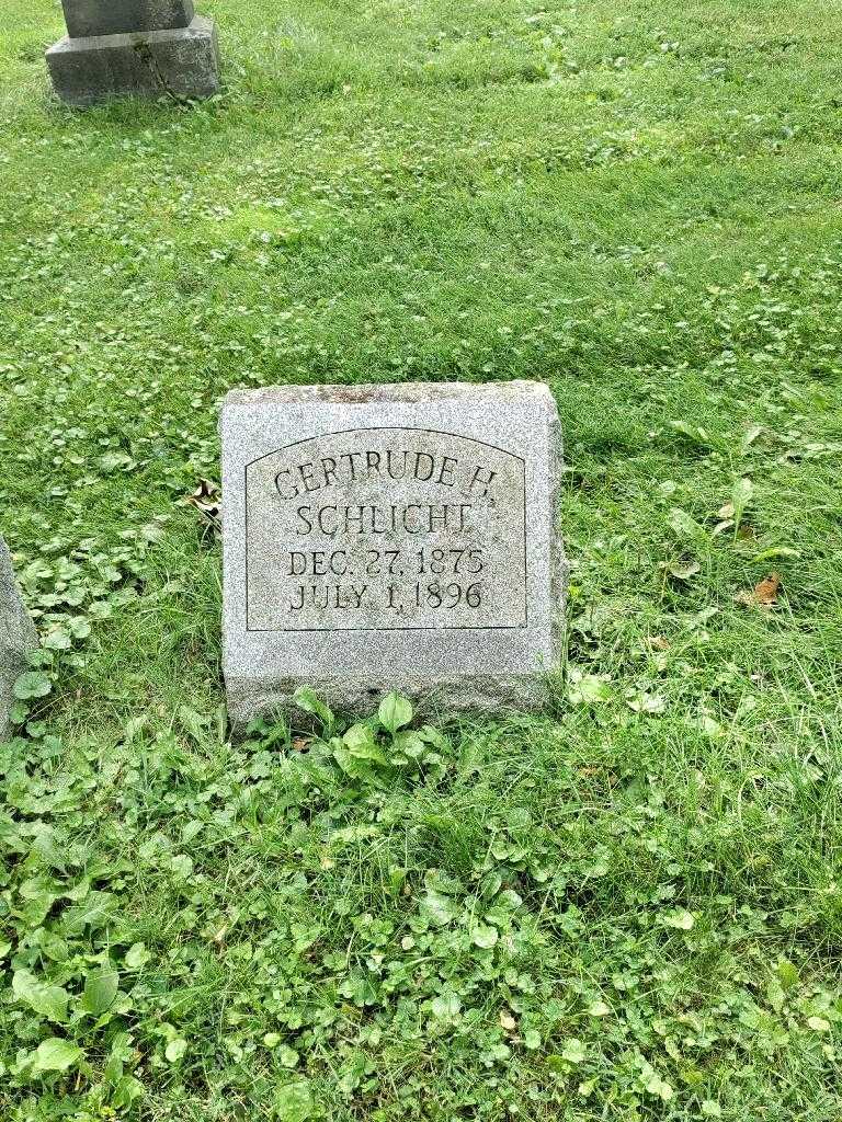 Gertrude H. Schlicht's grave. Photo 2