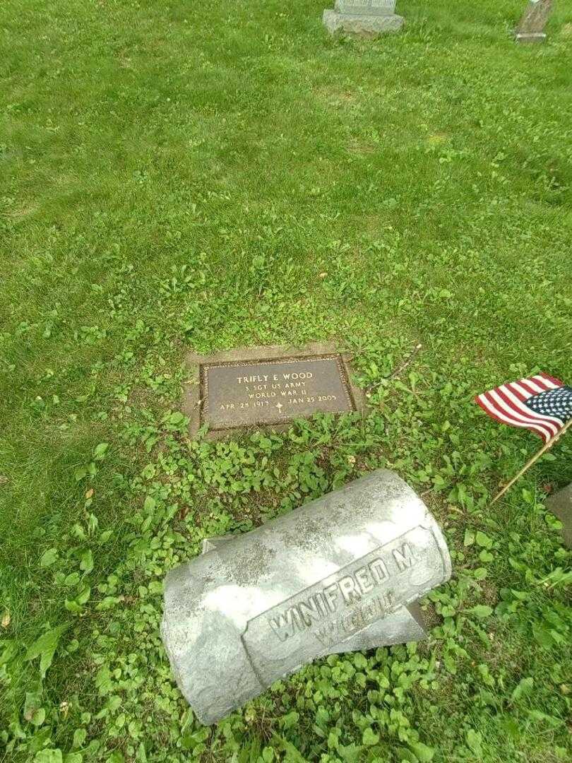 Winifred M. Wood's grave. Photo 1