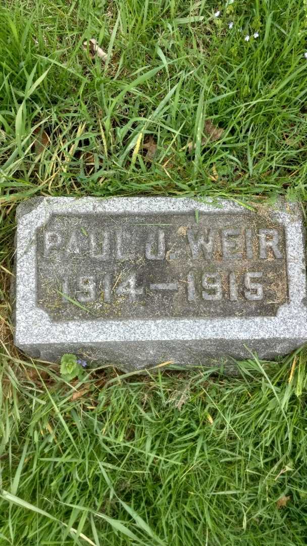 Paul John Weir's grave. Photo 3