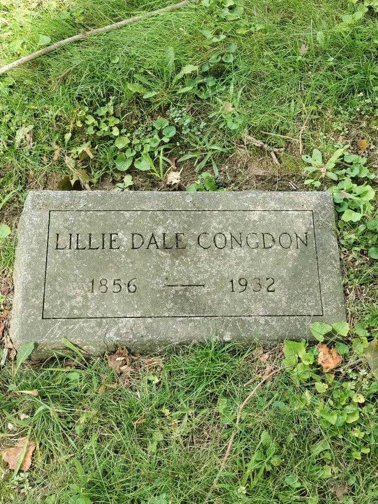 Lillie Dale Congdon's grave. Photo 3