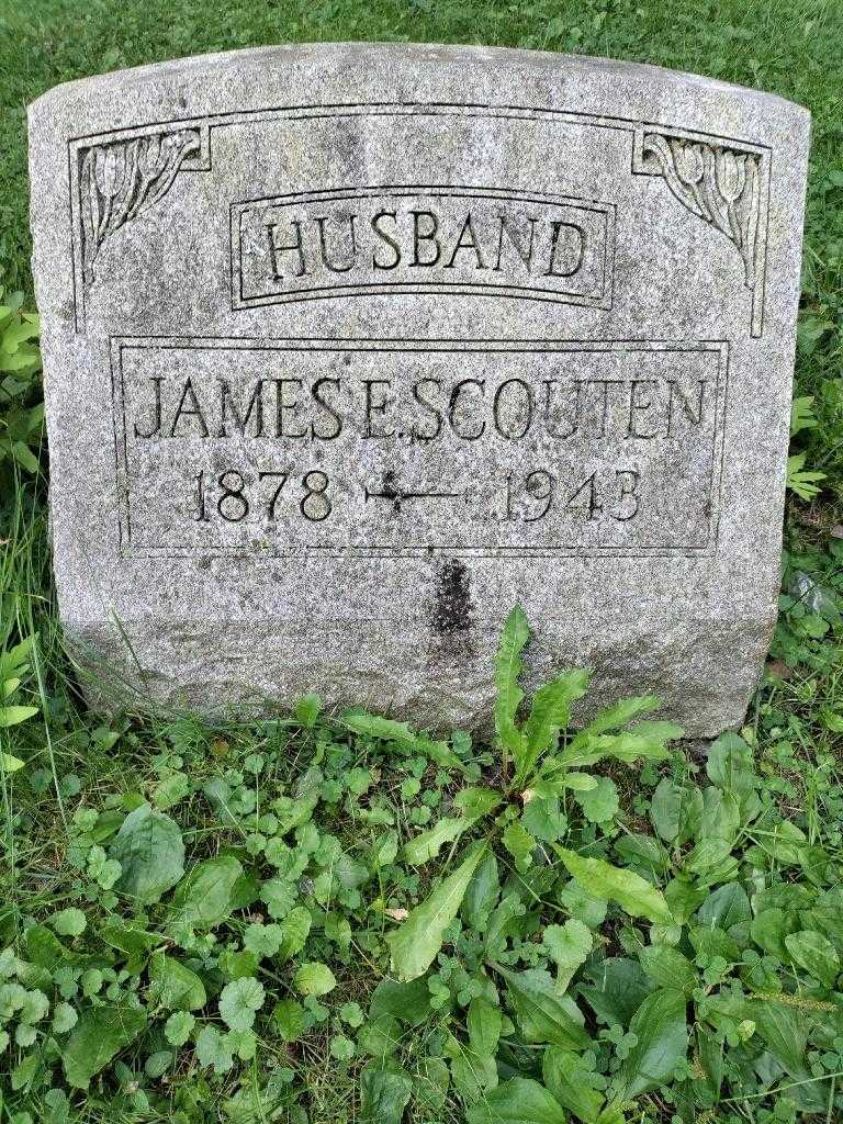 James E. Scouten's grave. Photo 3