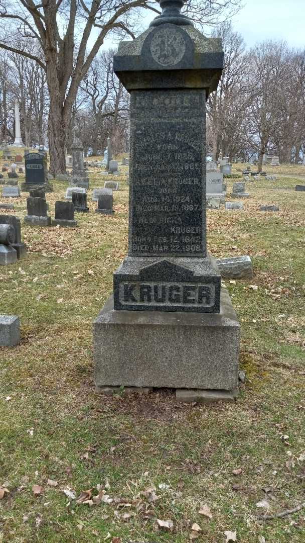 Amelia Kruger's grave. Photo 2