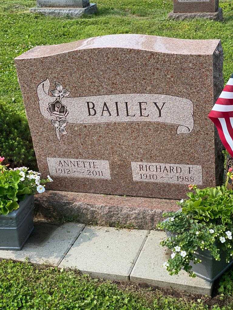 Richard F. Bailey's grave. Photo 3