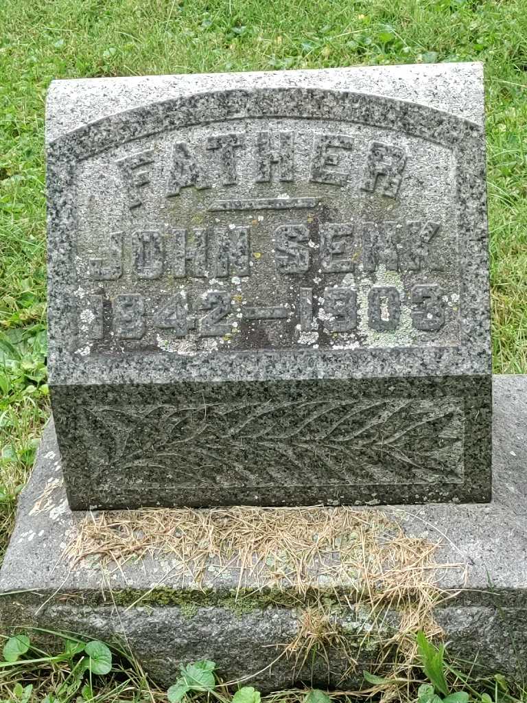 John Senk's grave. Photo 1