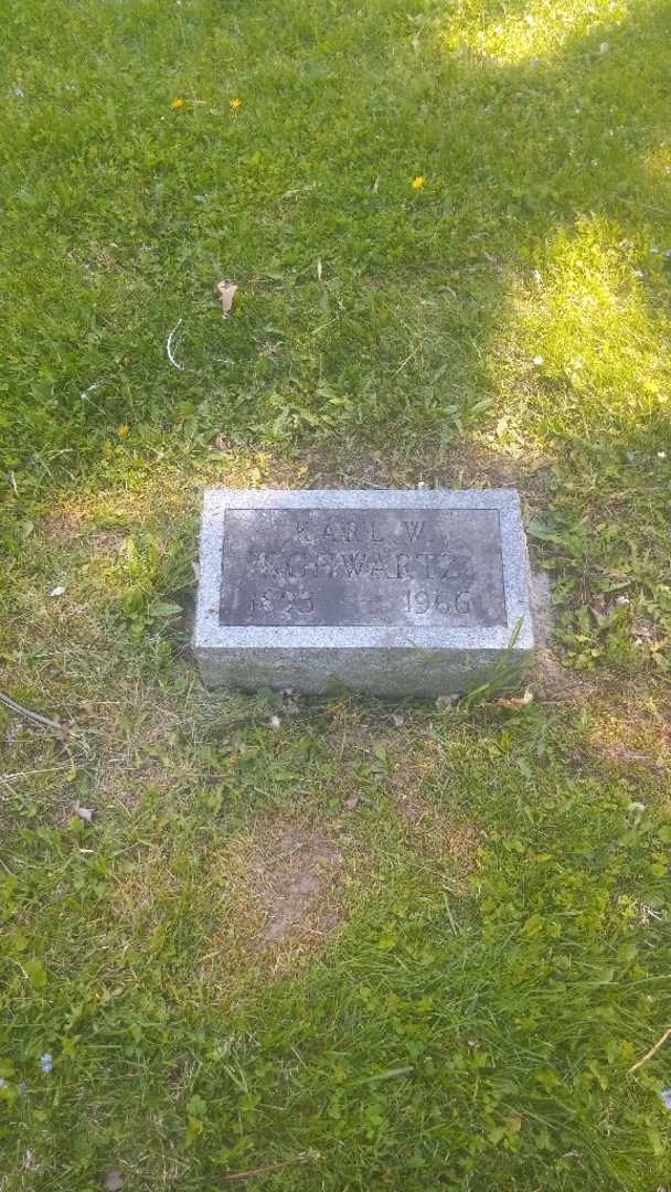 Karl W. Schwartz's grave. Photo 2