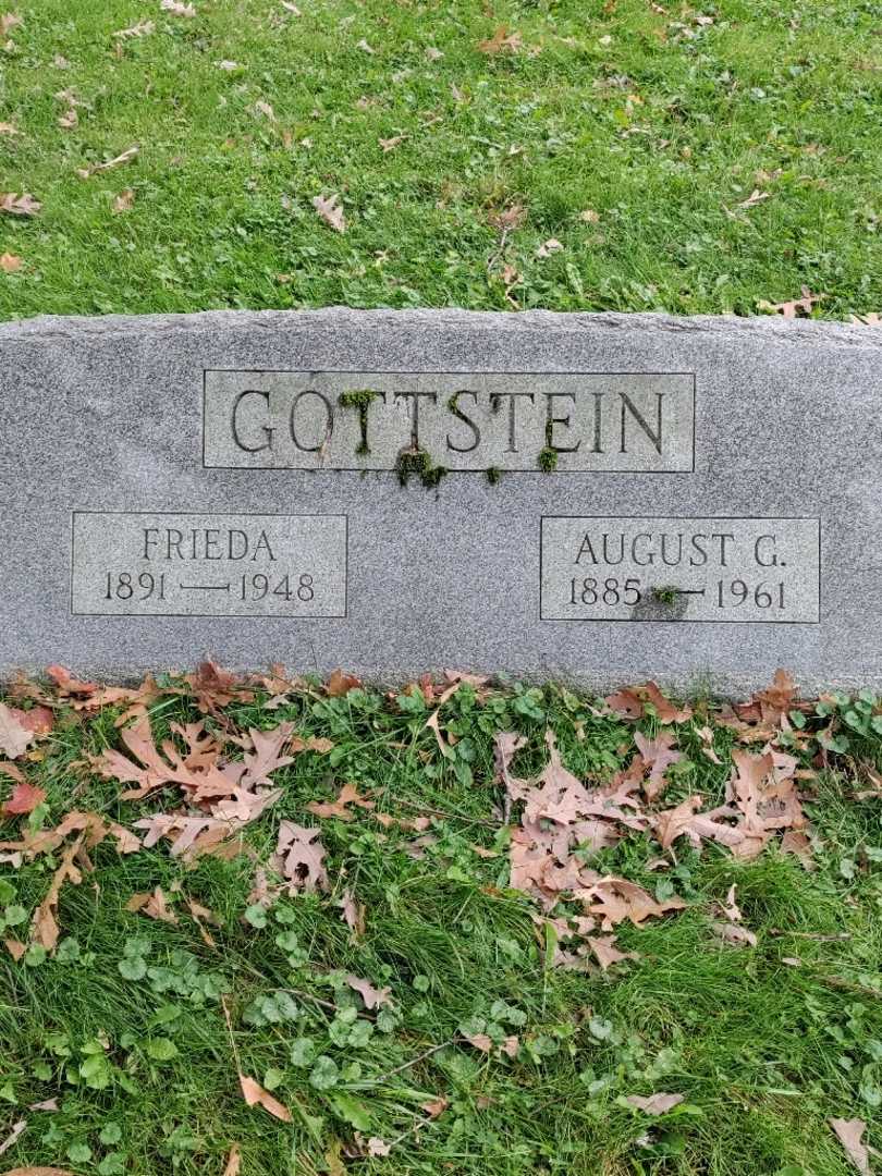 August G. Gottstein's grave. Photo 3