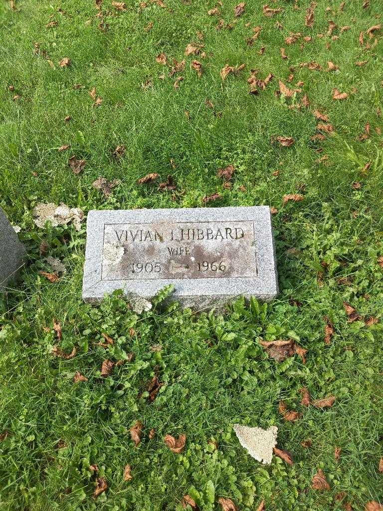 Vivian I. Hibbard's grave. Photo 1