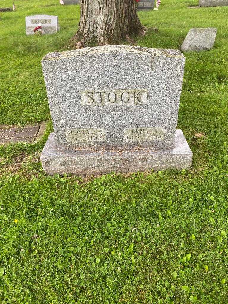 Erna H. Stock's grave. Photo 2