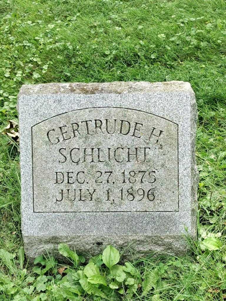 Gertrude H. Schlicht's grave. Photo 4