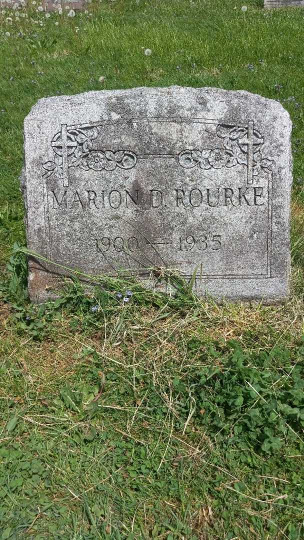 Marion D. Rourke's grave. Photo 4