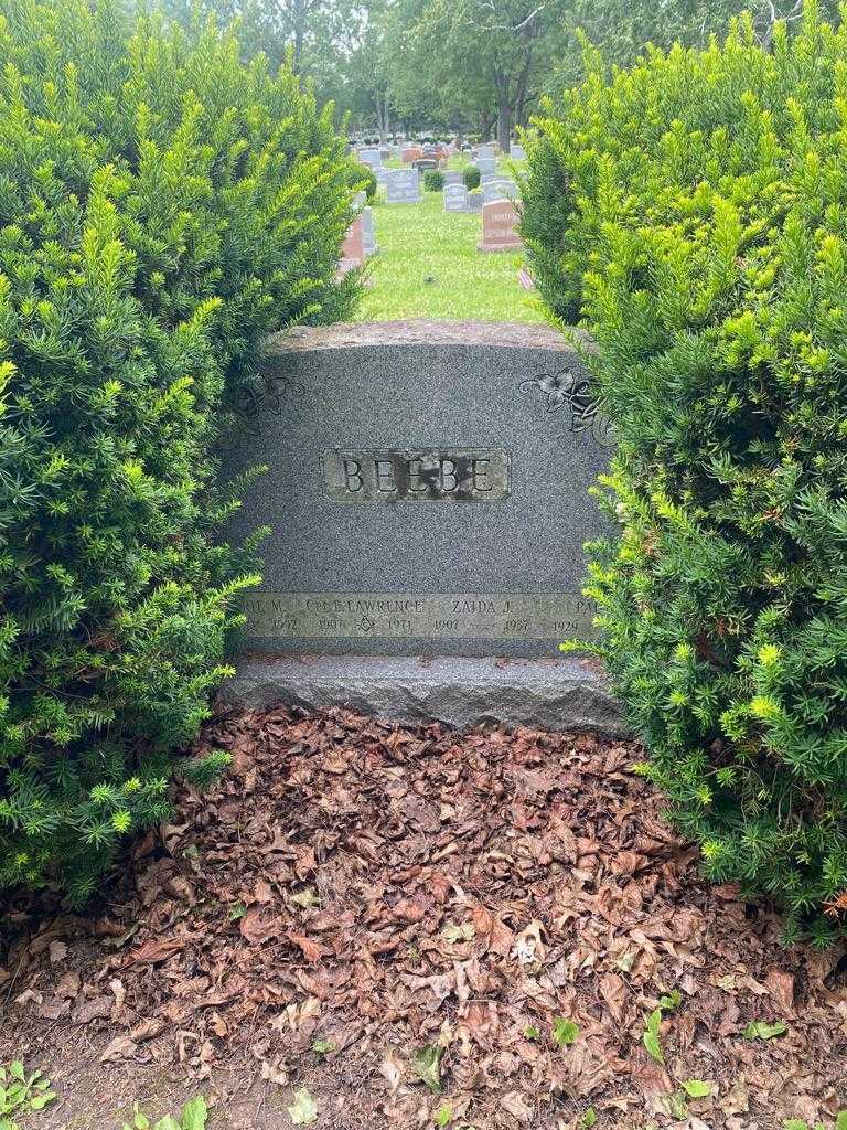 Ernest Lawrence Beebe Junior's grave. Photo 1