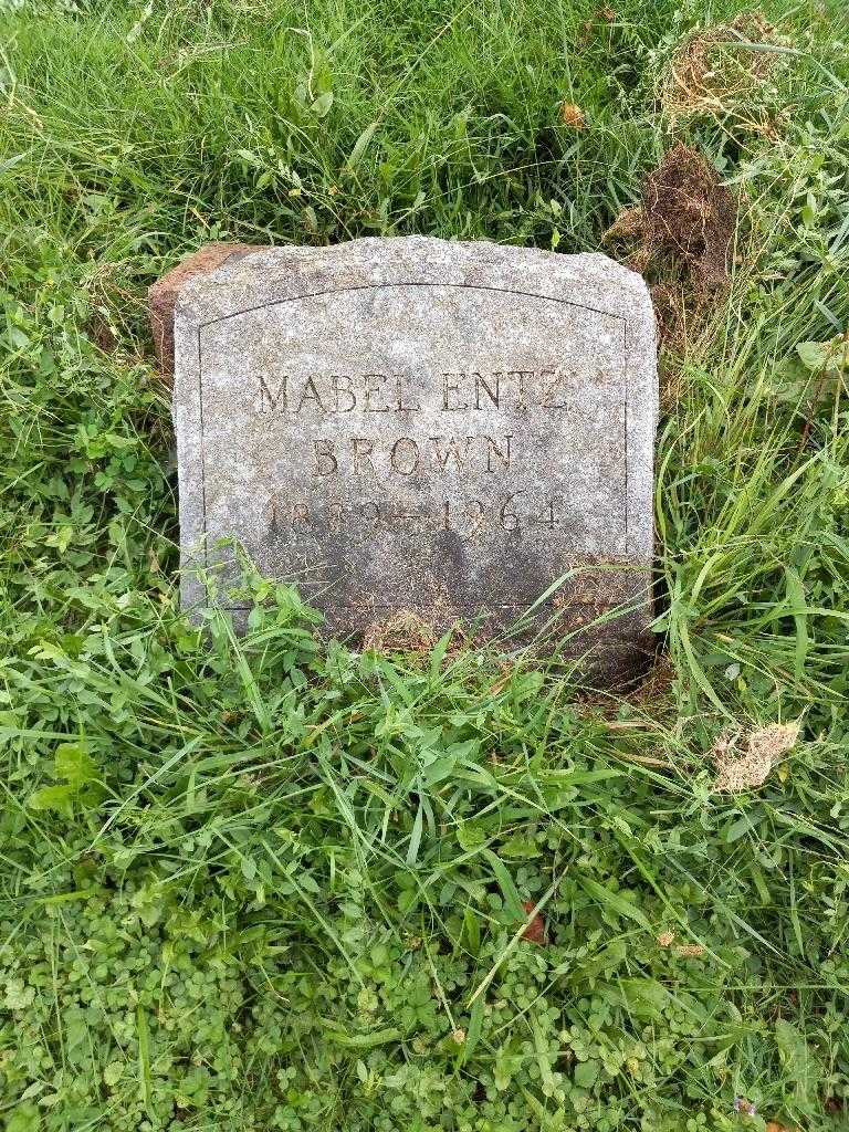 Mabel Entz Brown's grave. Photo 1