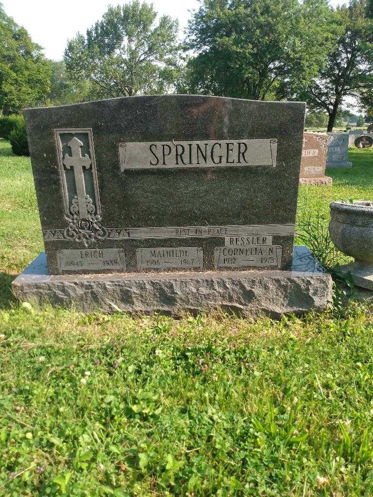 Mathilde Springer's grave. Photo 2