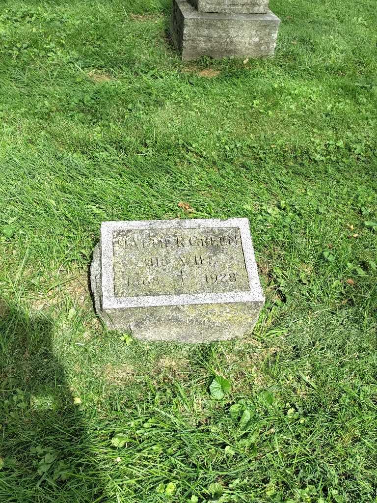 Hattie R. Schmidt Green's grave. Photo 2