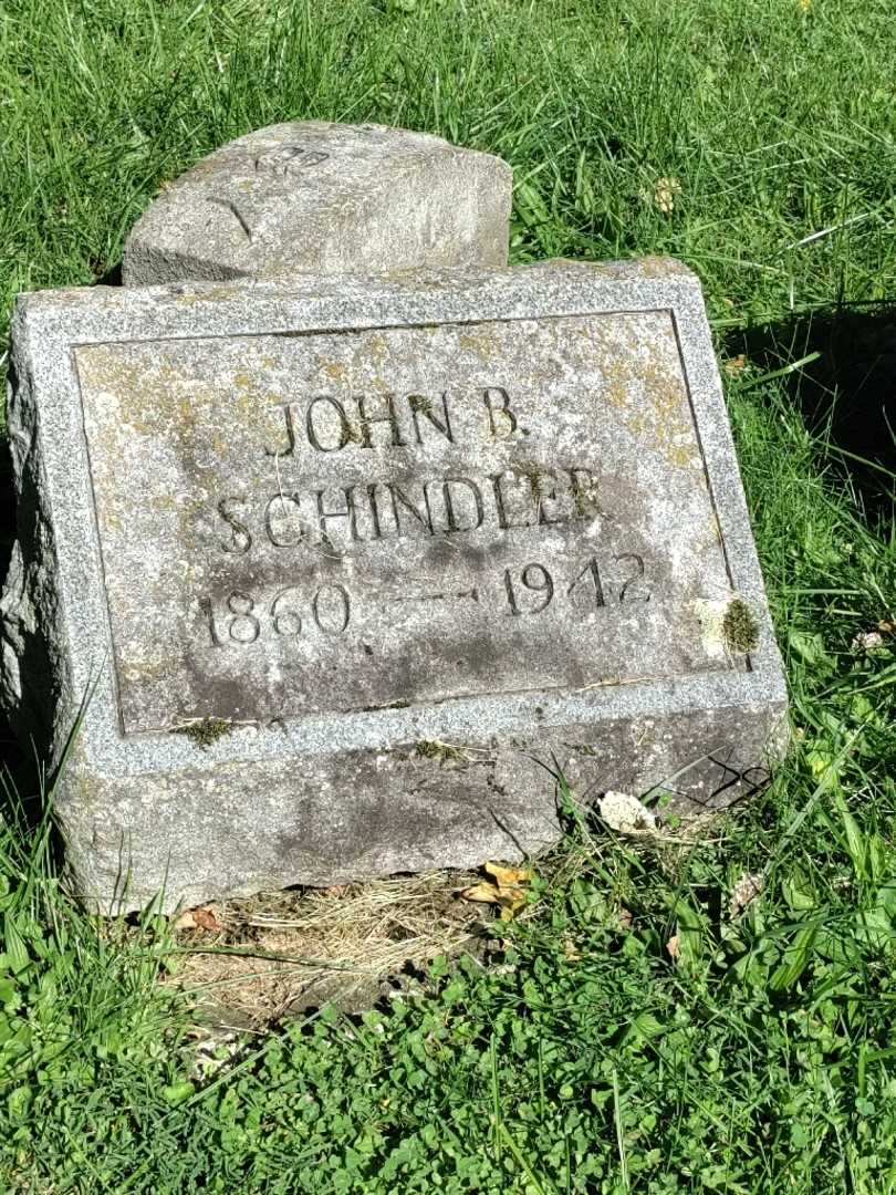 John B. Schindler's grave. Photo 3