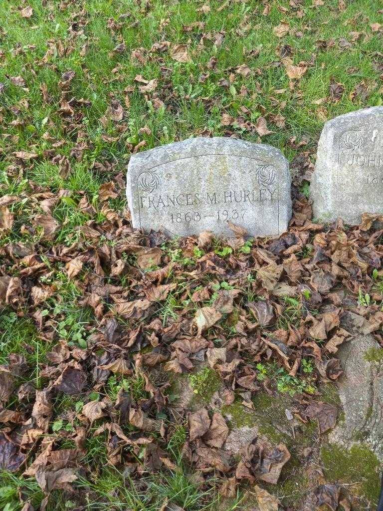 Missus/Madam Frances M. Hurley's grave. Photo 1