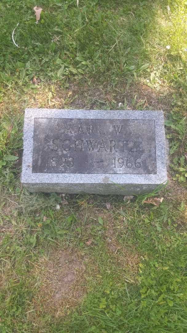 Karl W. Schwartz's grave. Photo 3