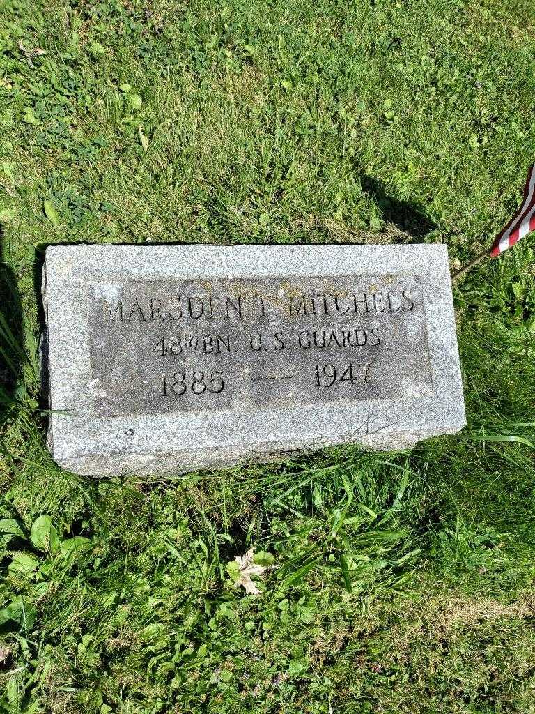 Marsden Frank Mitchels's grave. Photo 2