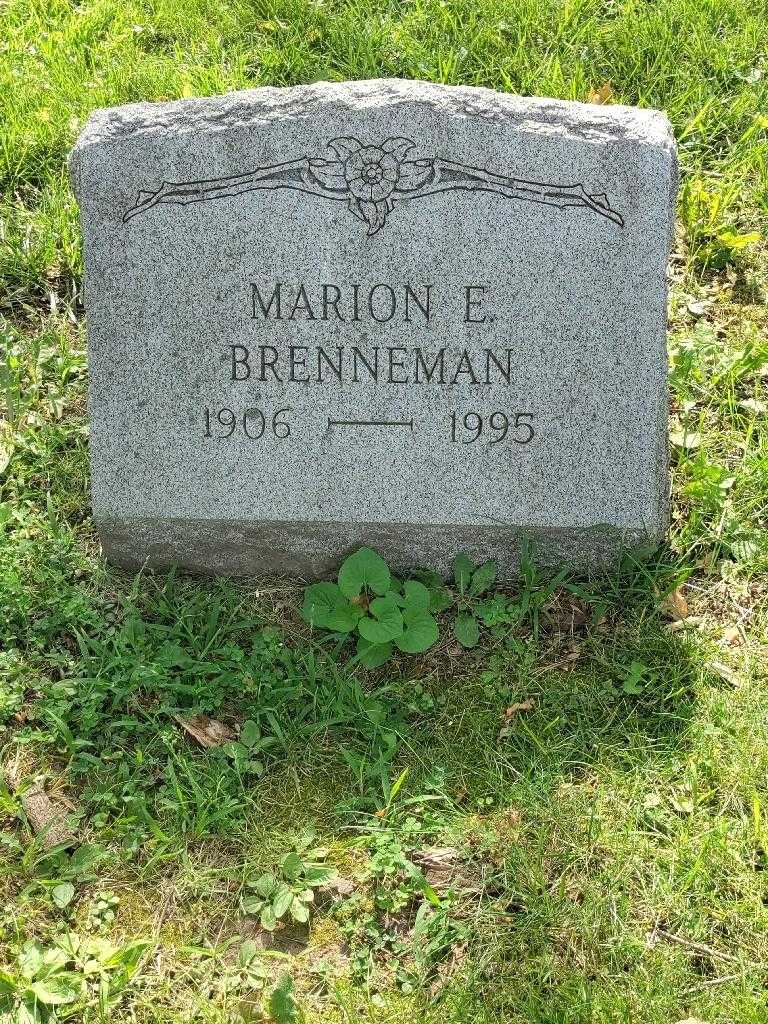 Marion E. Brenneman's grave. Photo 3