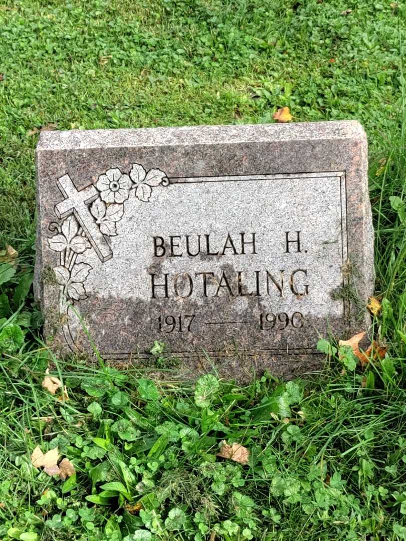 Beulah H. Hotaling's grave. Photo 3