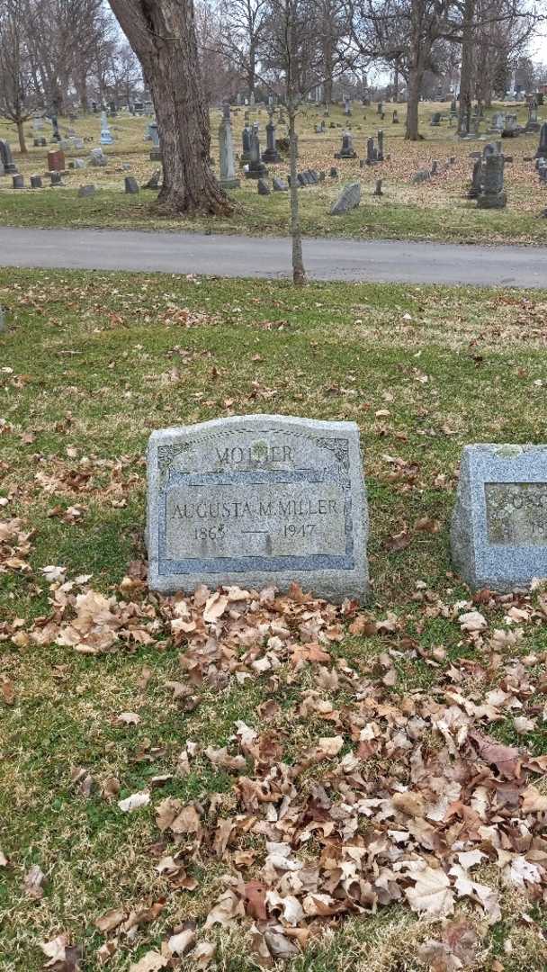Augusta M. Miller's grave. Photo 2