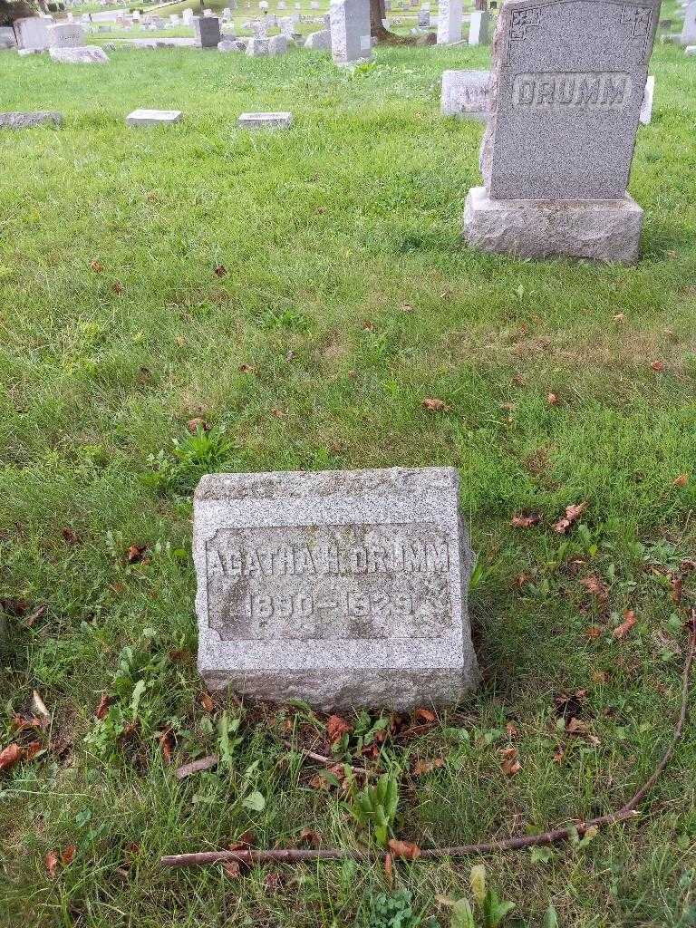 Agatha H. Drumm's grave. Photo 1