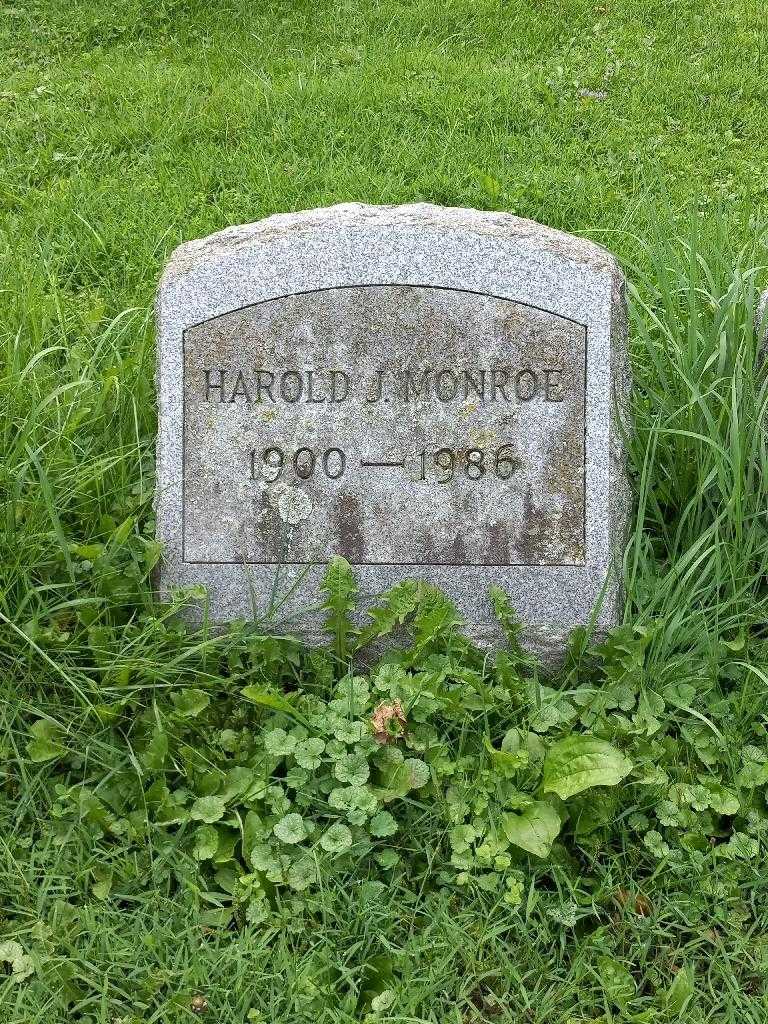 Harold J. Monroe's grave. Photo 2