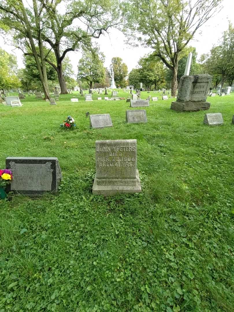 John W. Peters's grave. Photo 1