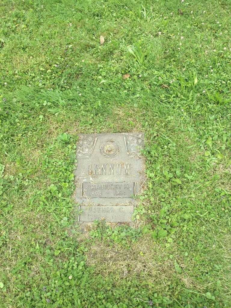 Esther C. Bennum's grave. Photo 1