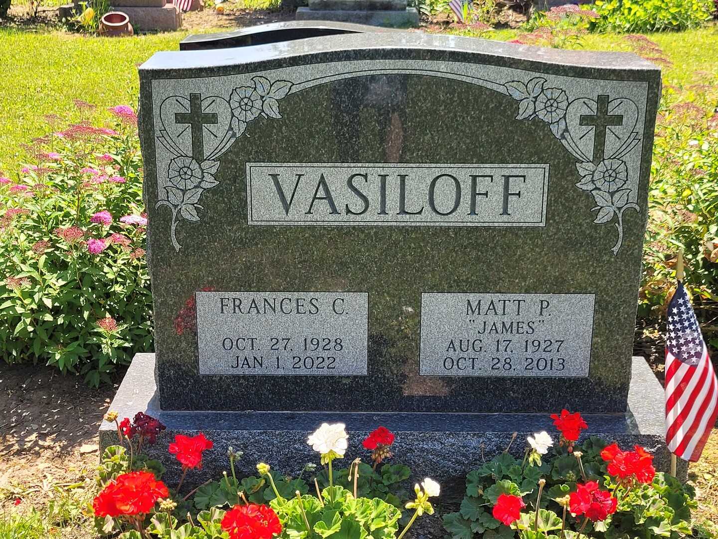 Matt P. "Jam" Vasiloff's grave. Photo 3