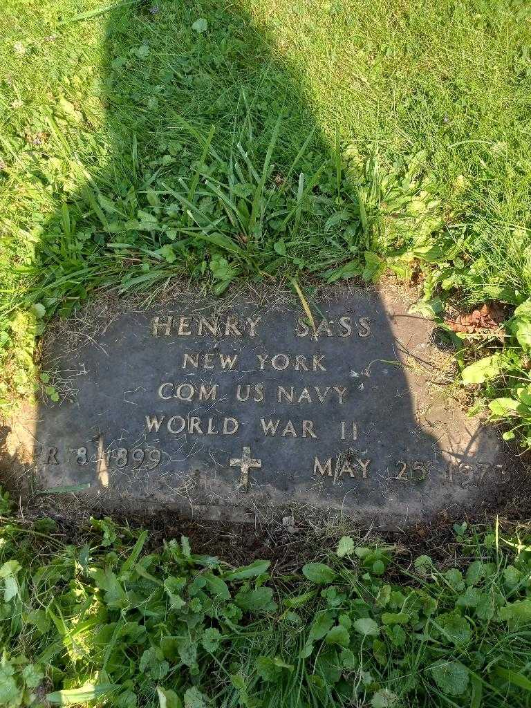 Henry Sass's grave. Photo 2