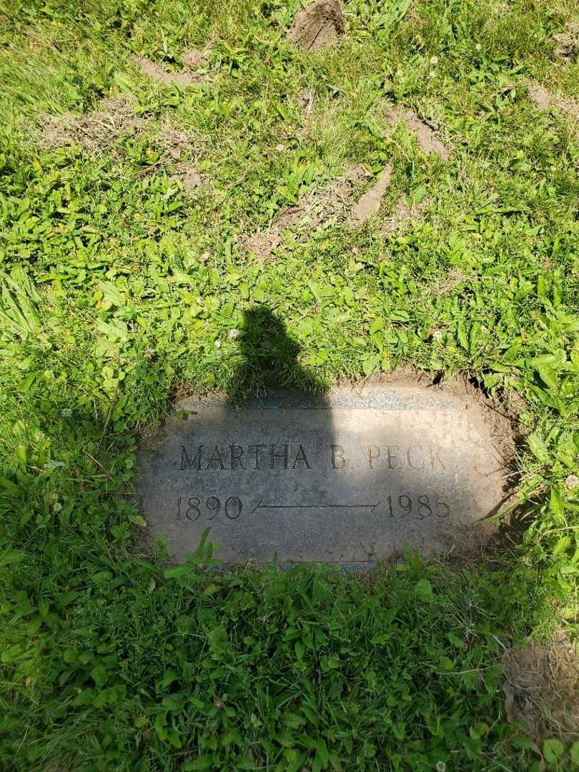 Martha B. Peck's grave. Photo 3