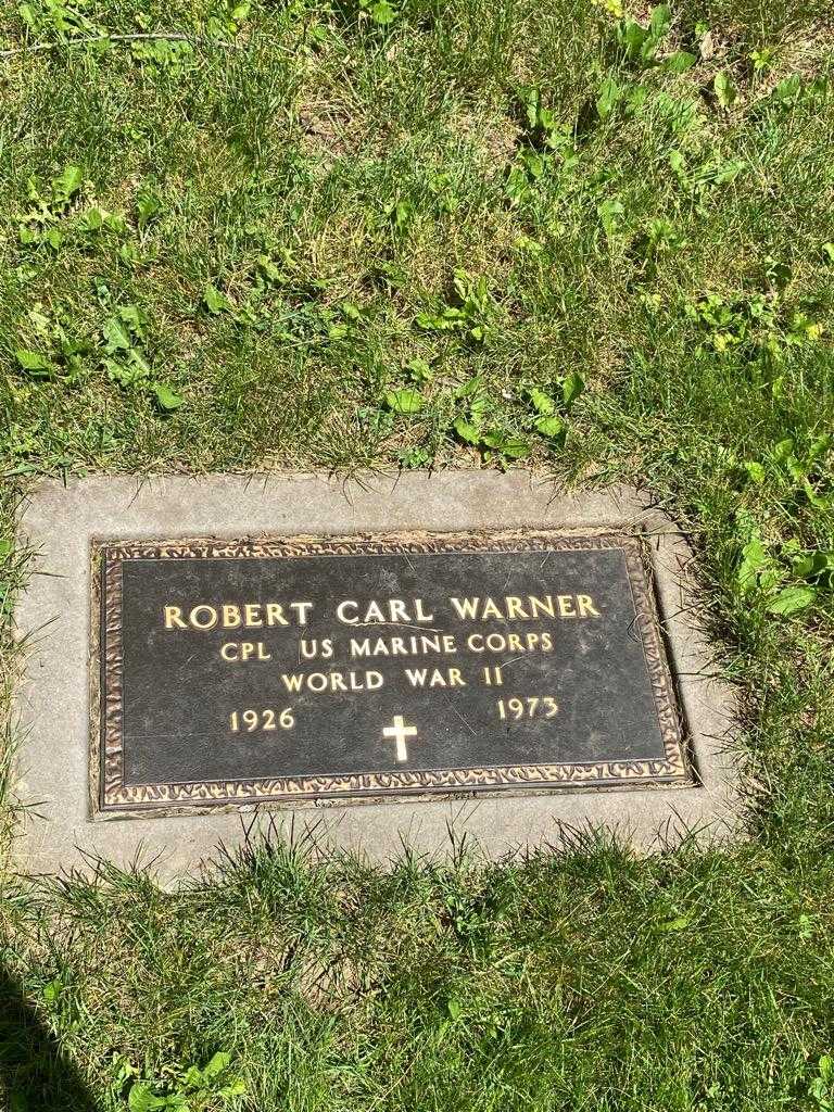 Robert Carl Warner's grave. Photo 2