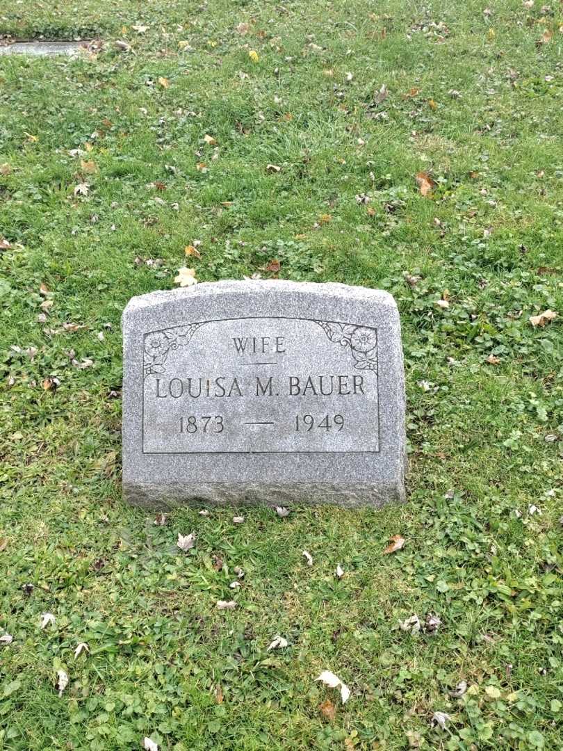 Louisa M. Bauer's grave. Photo 3
