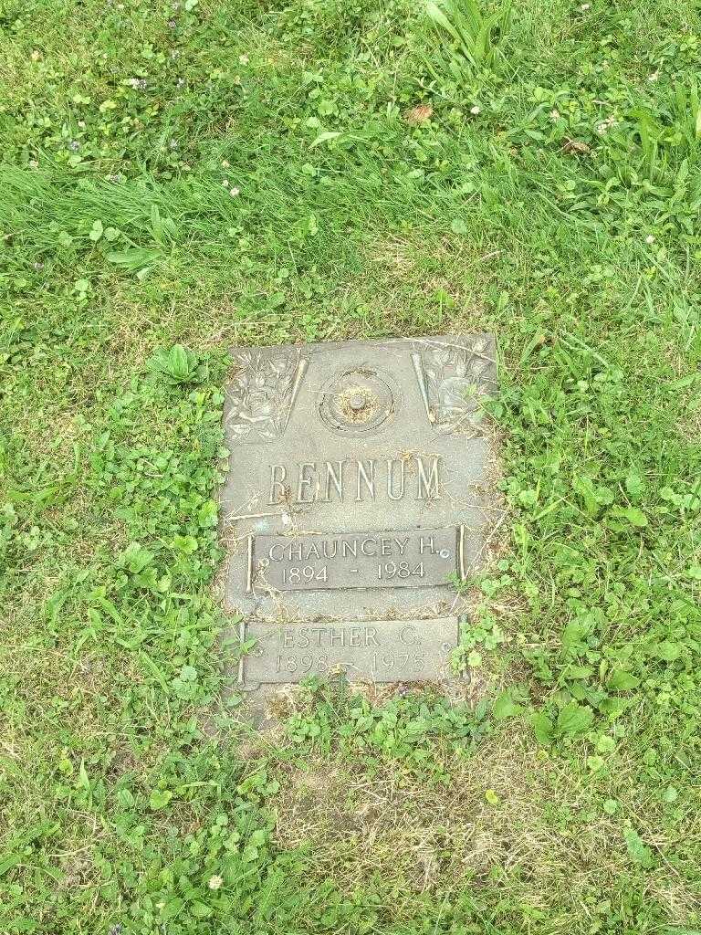 Esther C. Bennum's grave. Photo 2