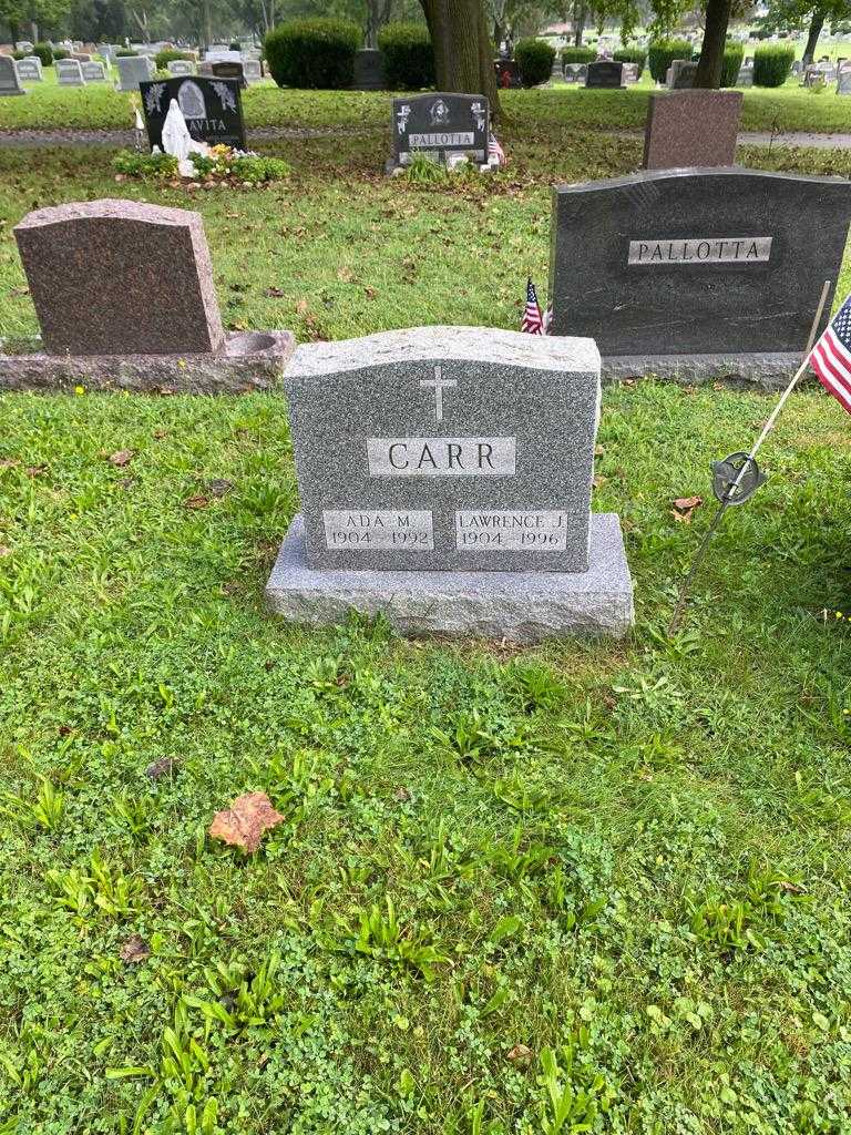 Ada M. Carr's grave. Photo 2