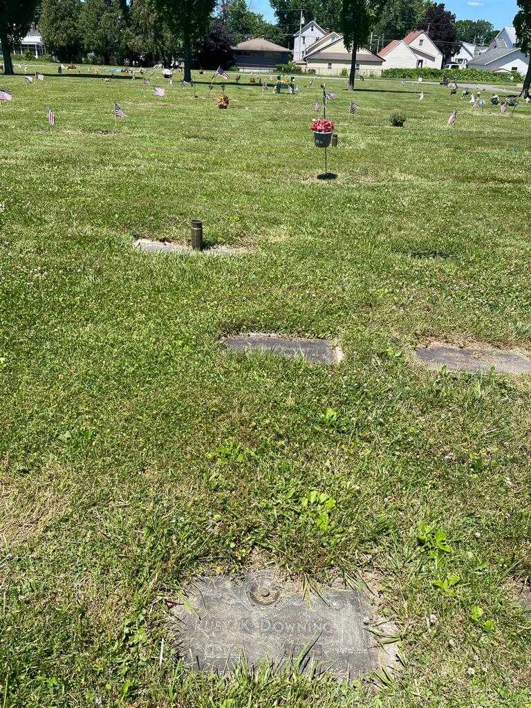 Ruby K. Downing's grave. Photo 3
