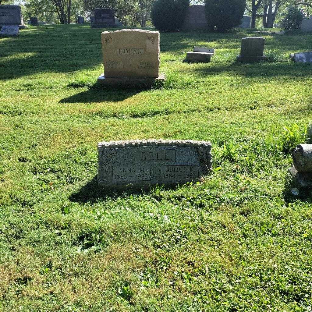 Julius N. Bell's grave. Photo 1