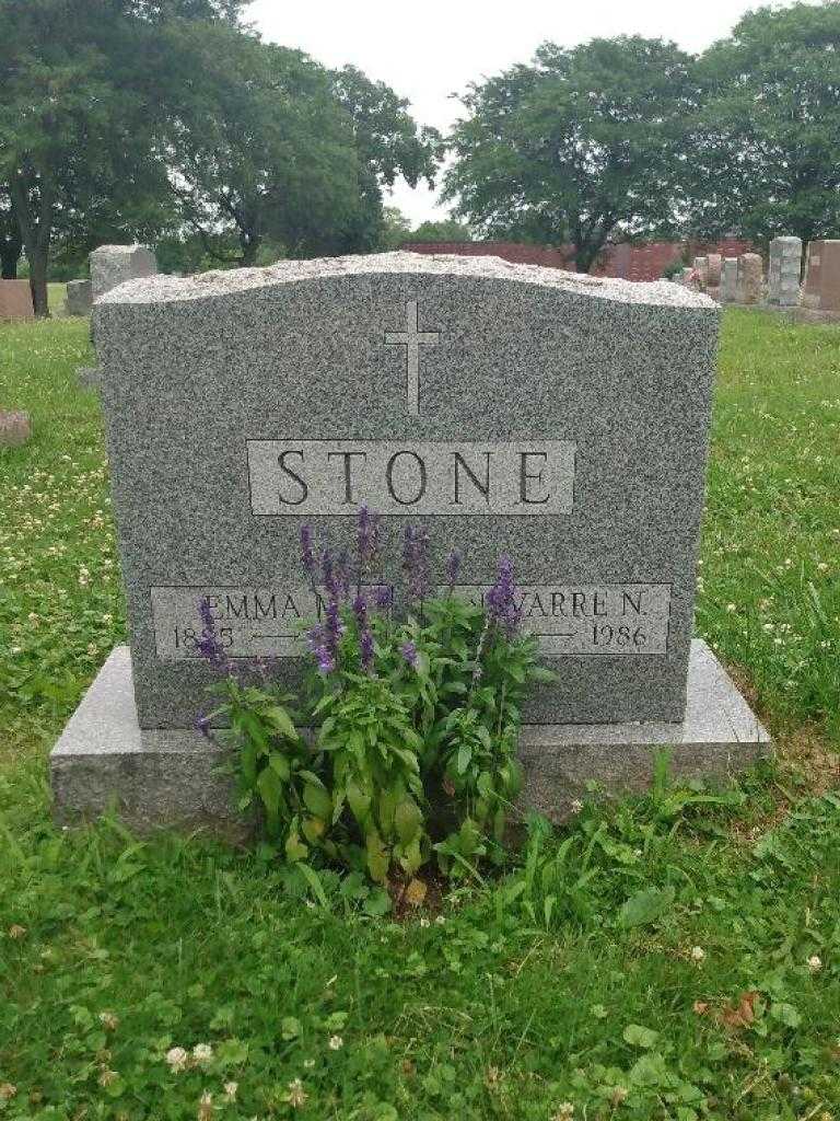 Emma M. Stone's grave. Photo 3