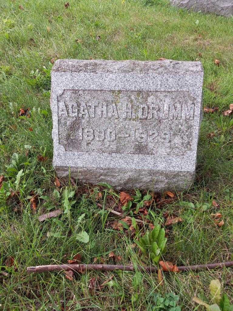 Agatha H. Drumm's grave. Photo 2