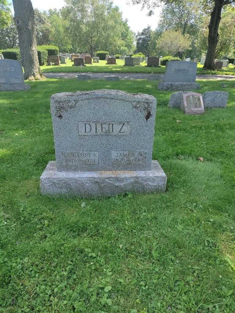 Katharine N. Dietz's grave. Photo 2