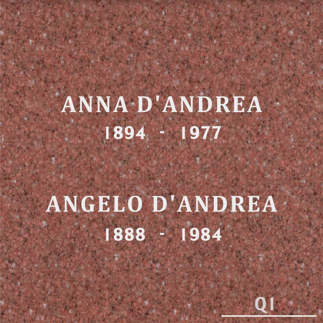 Angelo D'Andrea's grave