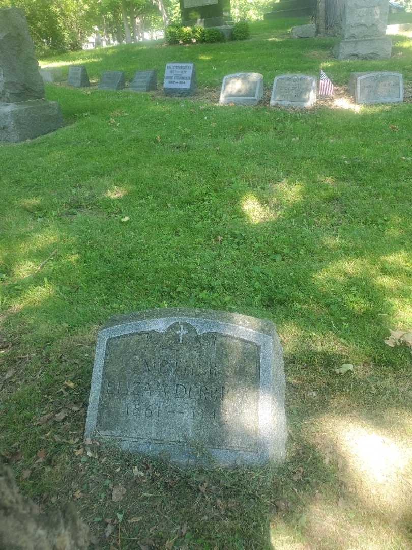 Eliza A. Derrick's grave. Photo 1