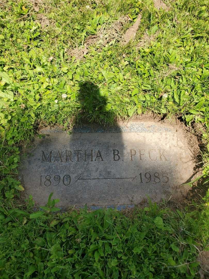 Martha B. Peck's grave. Photo 4