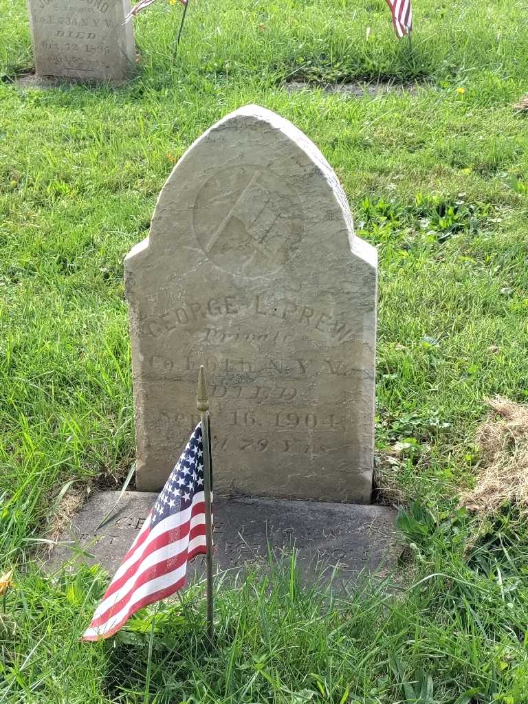 George L. Prew's grave. Photo 2