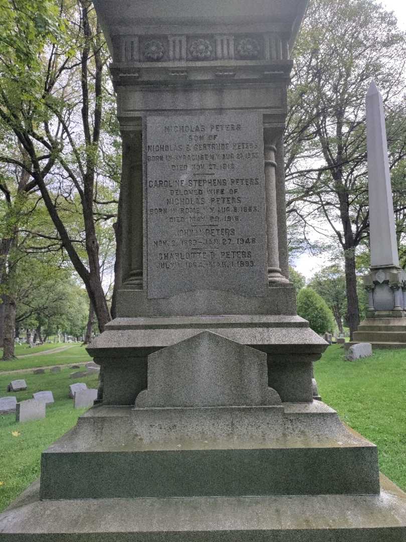 Henry Conrad Peters's grave. Photo 3
