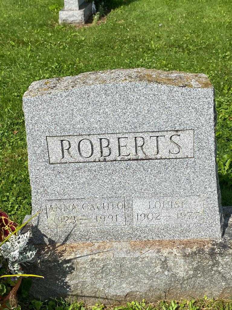 Louise Roberts's grave. Photo 3