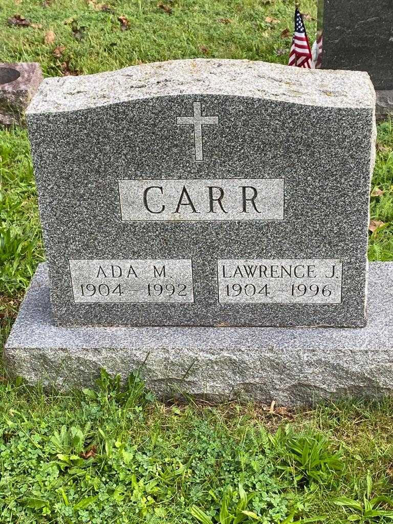 Ada M. Carr's grave. Photo 3