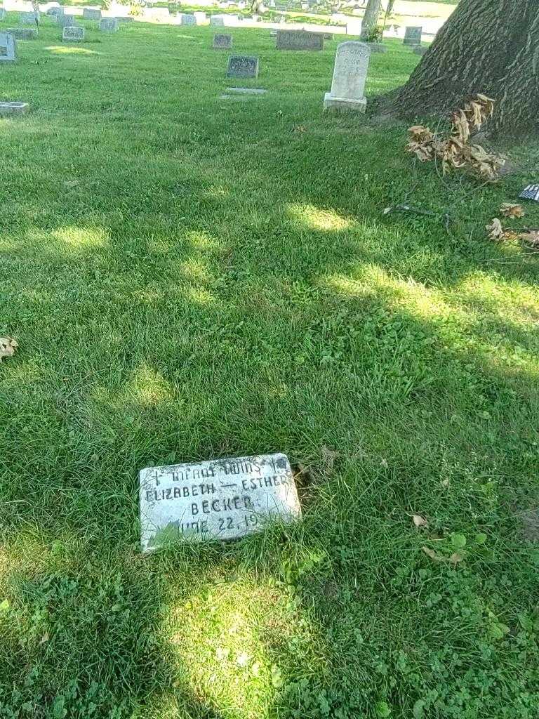 Esther Becker's grave. Photo 1